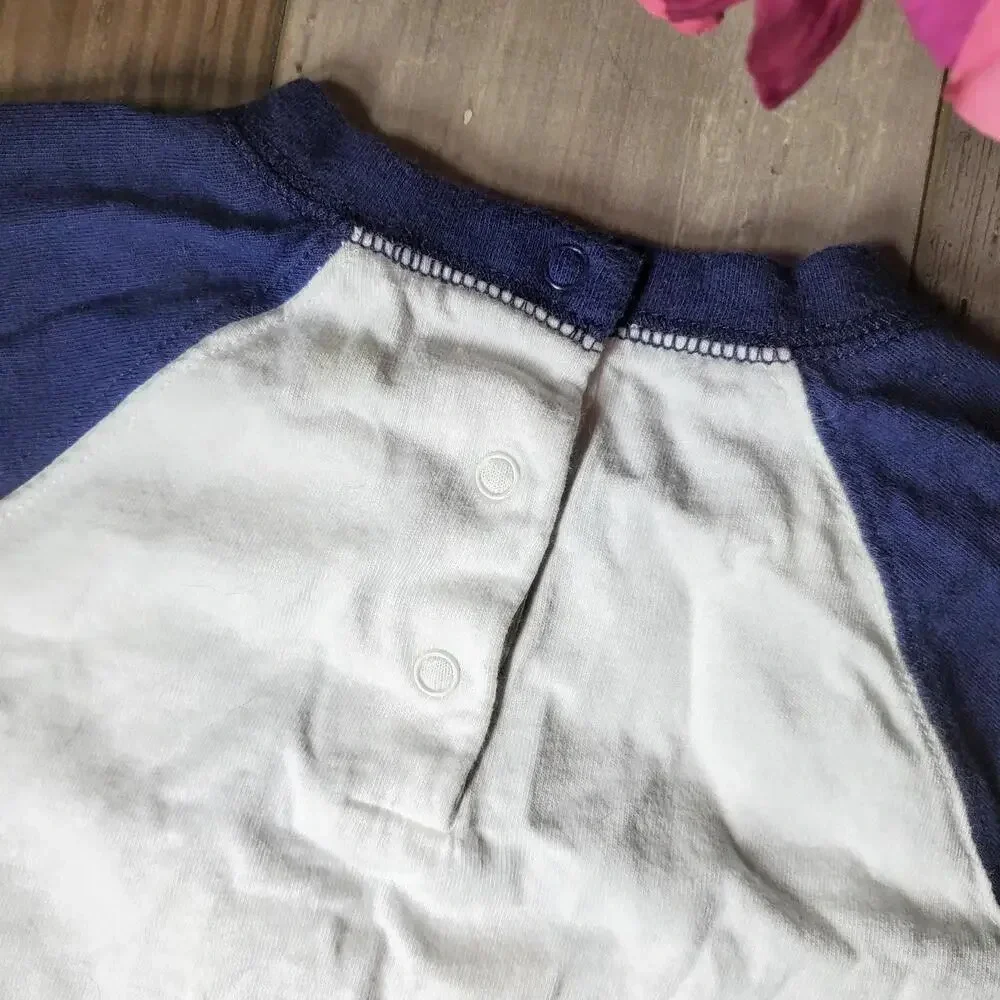 Gymboree baby boy Size 18-24 month Sunday Funday Football Long Sleeve Tee